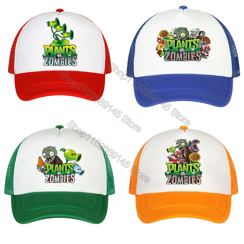 Board Game Zombie - Plantsd VS Zombiesd Kids Baseball Caps