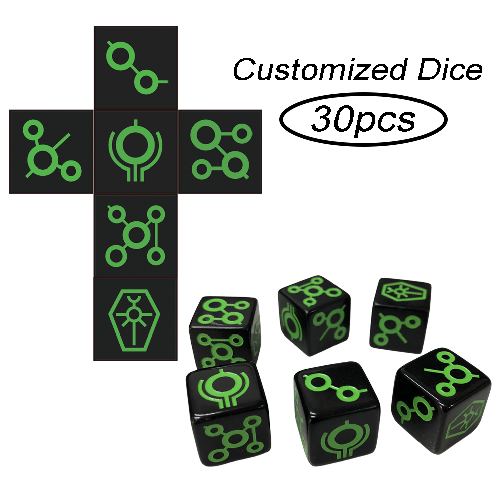 Board Game Logo - T&G 16mm Customized D6 Dice Logo