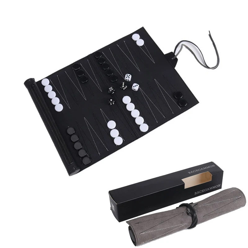 Board Game Harvest - Roll Up Backgammon Sets Portable Travel
