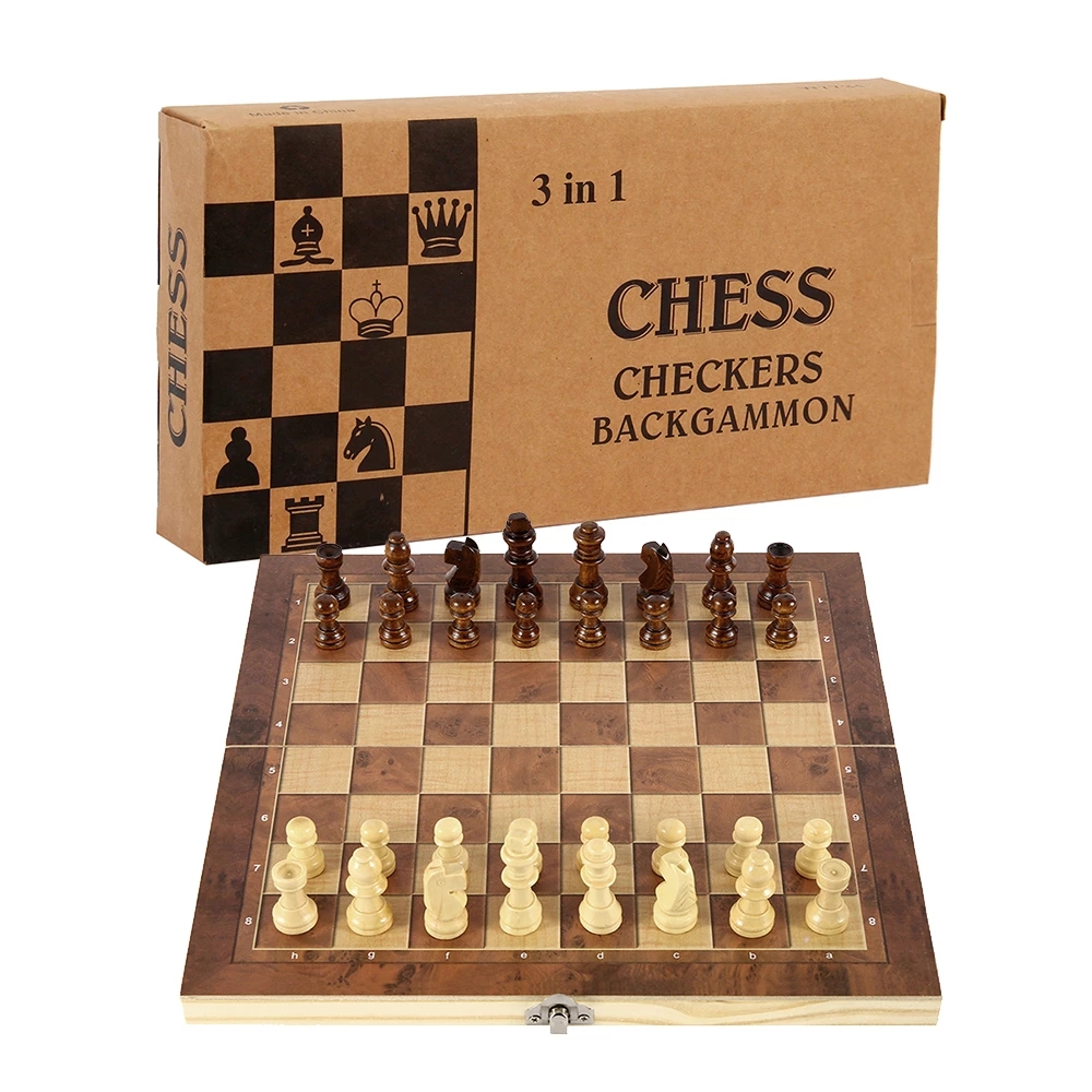 3 in 1 Chess Board, Folding Wo - Board Game Harvest 评论和价格