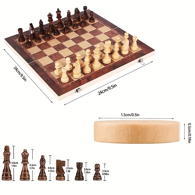 3 in 1 Chess Board, Folding Wo - Board Game Harvest 评论和价格