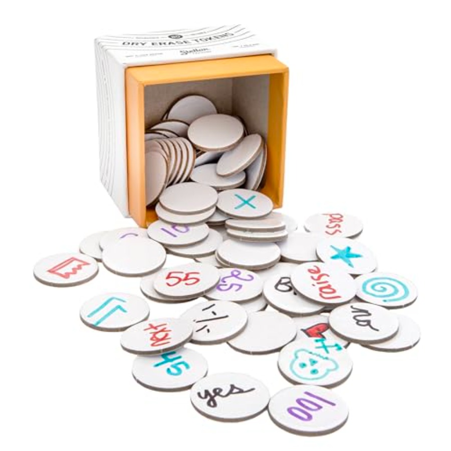 Dry Erase Tokens 80-Pack Reusa - Board Game Design 评论和价格
