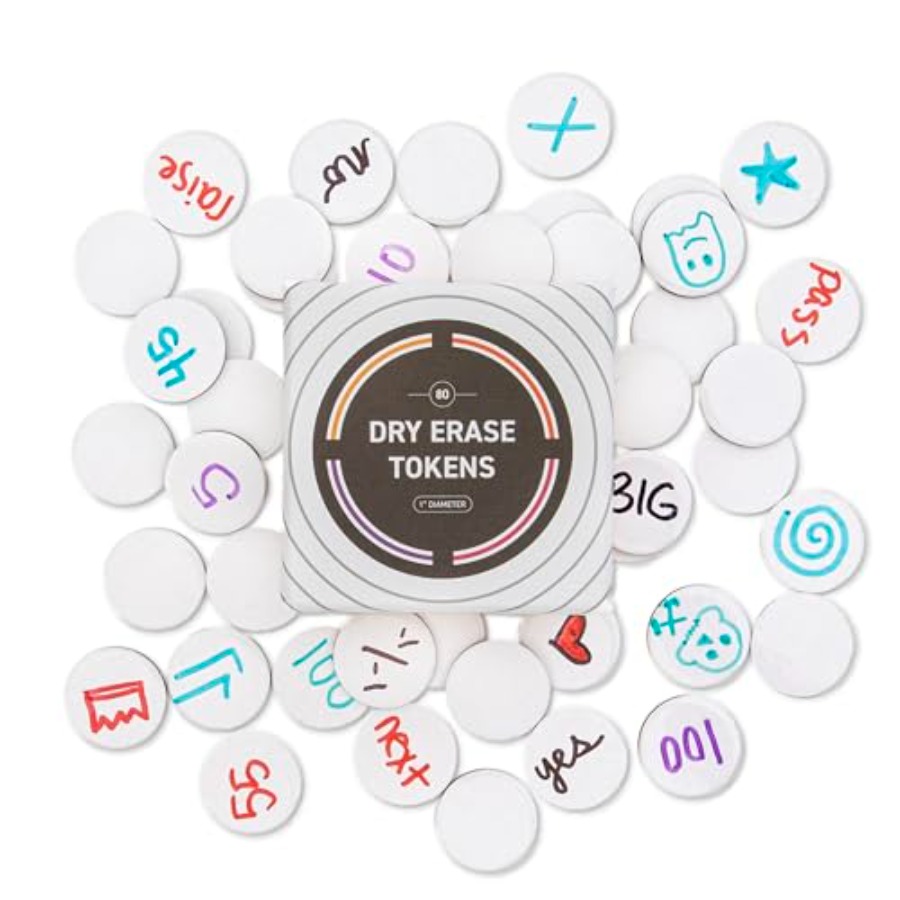 Dry Erase Tokens 80-Pack Reusa - Board Game Design 评论和价格