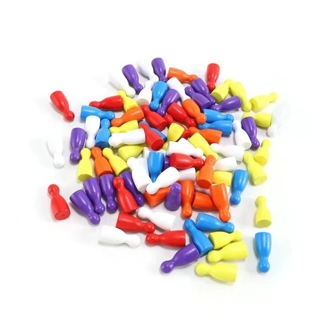 100 Pcs Colorful Wooden Chess  - Board Game Harvest 评论和价格