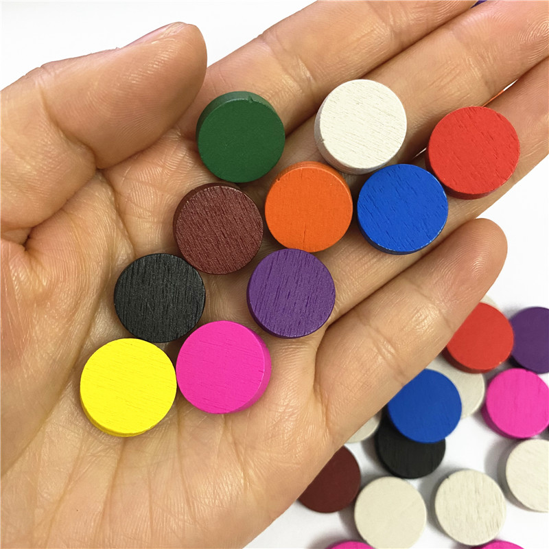 50pieces 15*5MM 11 Colors Wood - Board Game Harvest 评论和价格