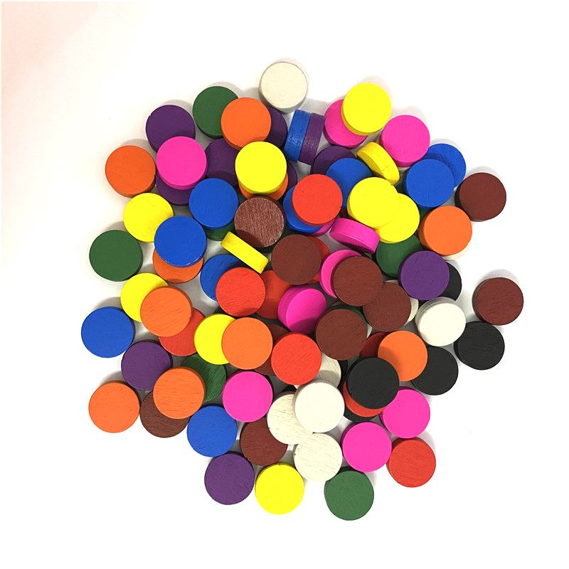 50pieces 15*5MM 11 Colors Wood - Board Game Harvest 评论和价格