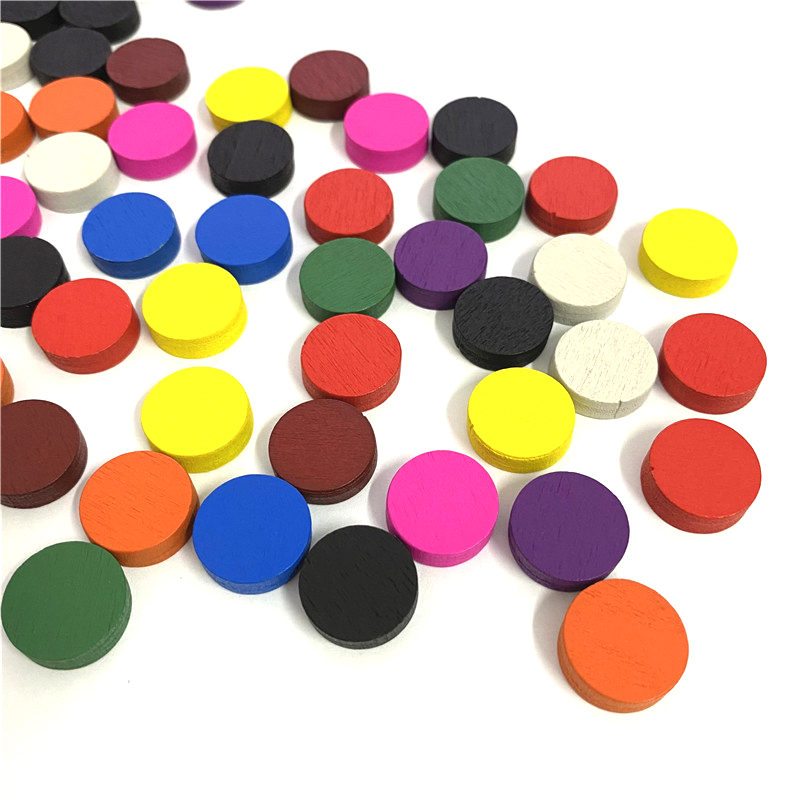 50pieces 15*5MM 11 Colors Wood - Board Game Harvest 评论和价格