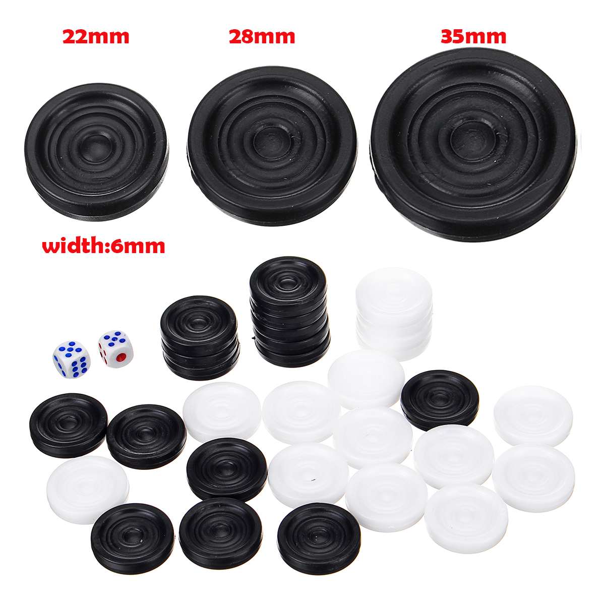 32 PCS Backgammon Chess Piece  - Board Game Harvest 评论和价格