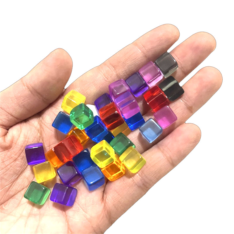100pcs/set 8mm Clear Cube Dice - Board Game Harvest 评论和价格