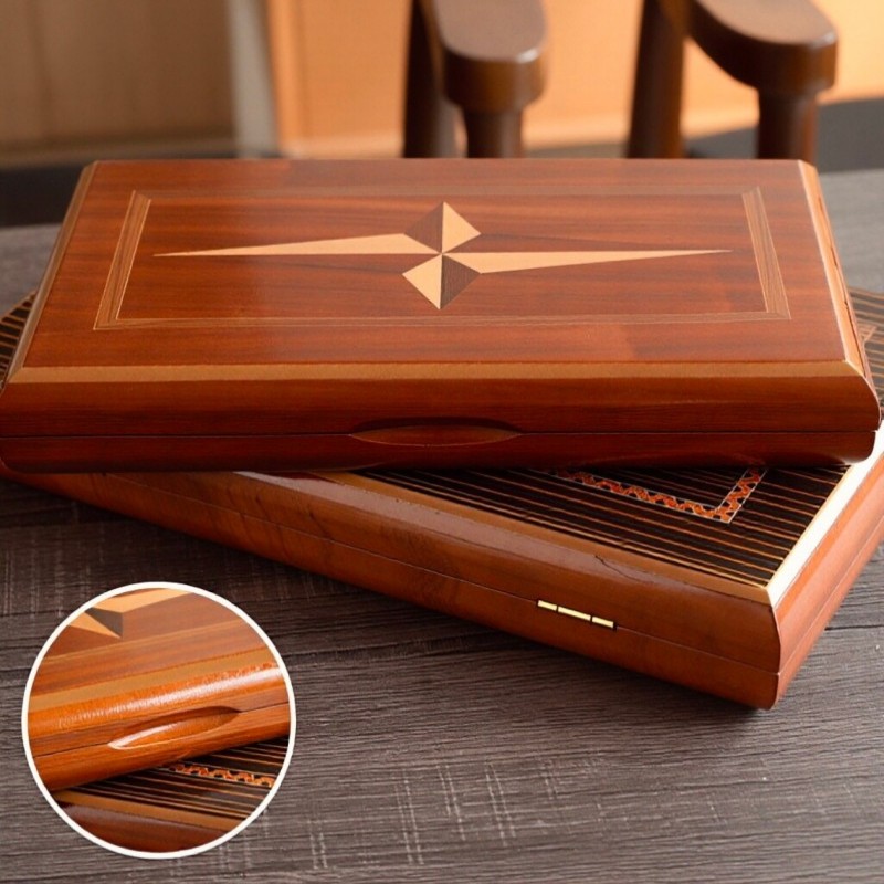 Solid Wood Backgammon 11-19 In - Board Game Harvest 评论和价格