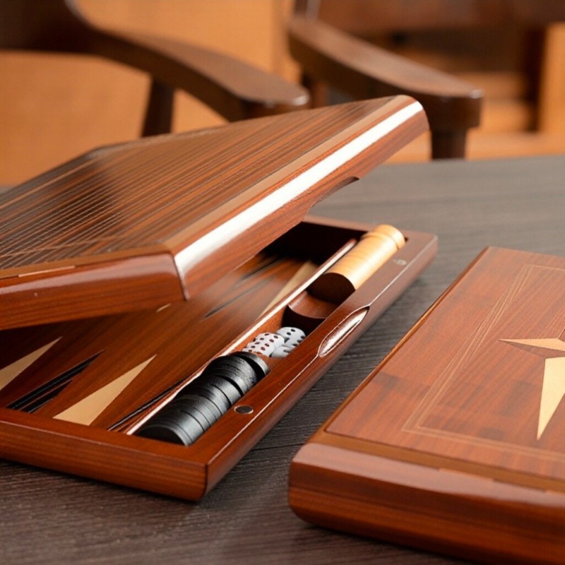 Solid Wood Backgammon 11-19 In - Board Game Harvest 评论和价格