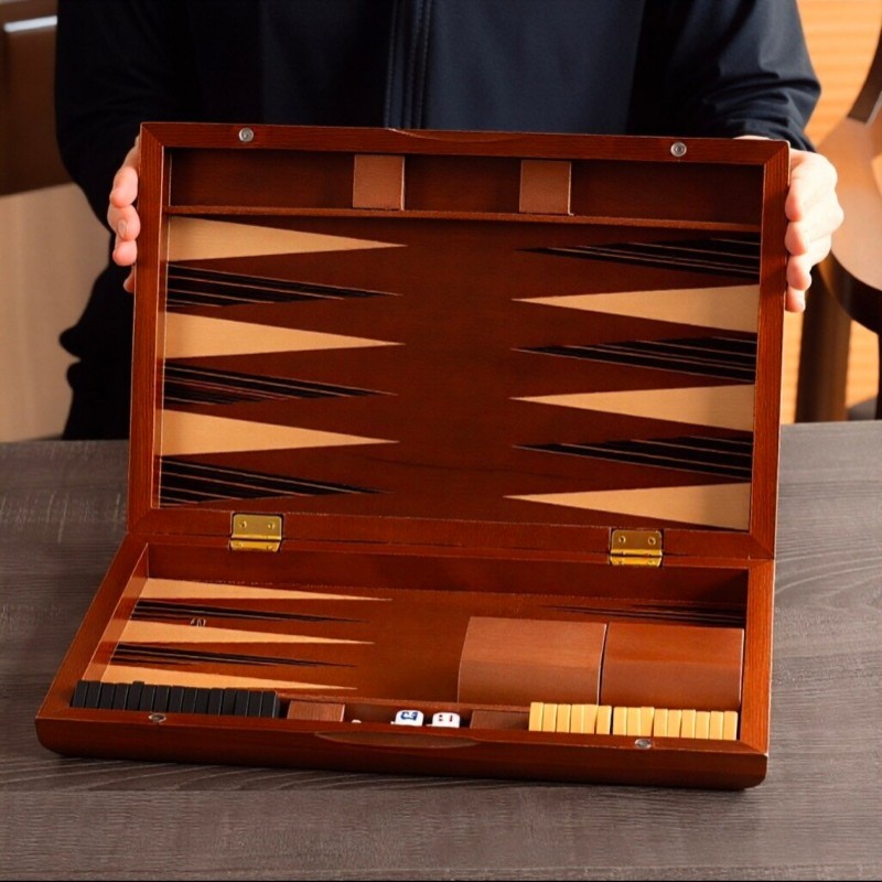 Solid Wood Backgammon 11-19 In - Board Game Harvest 评论和价格