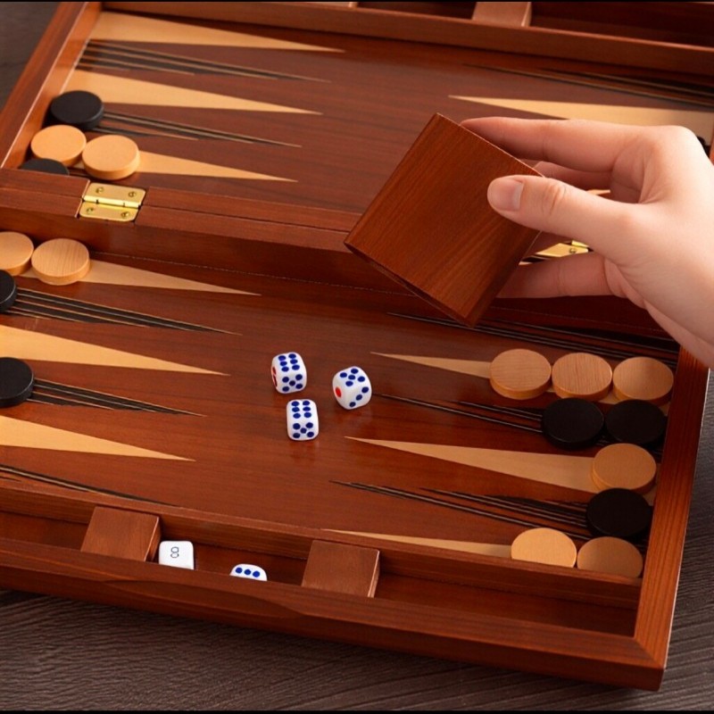 Solid Wood Backgammon 11-19 In - Board Game Harvest 评论和价格