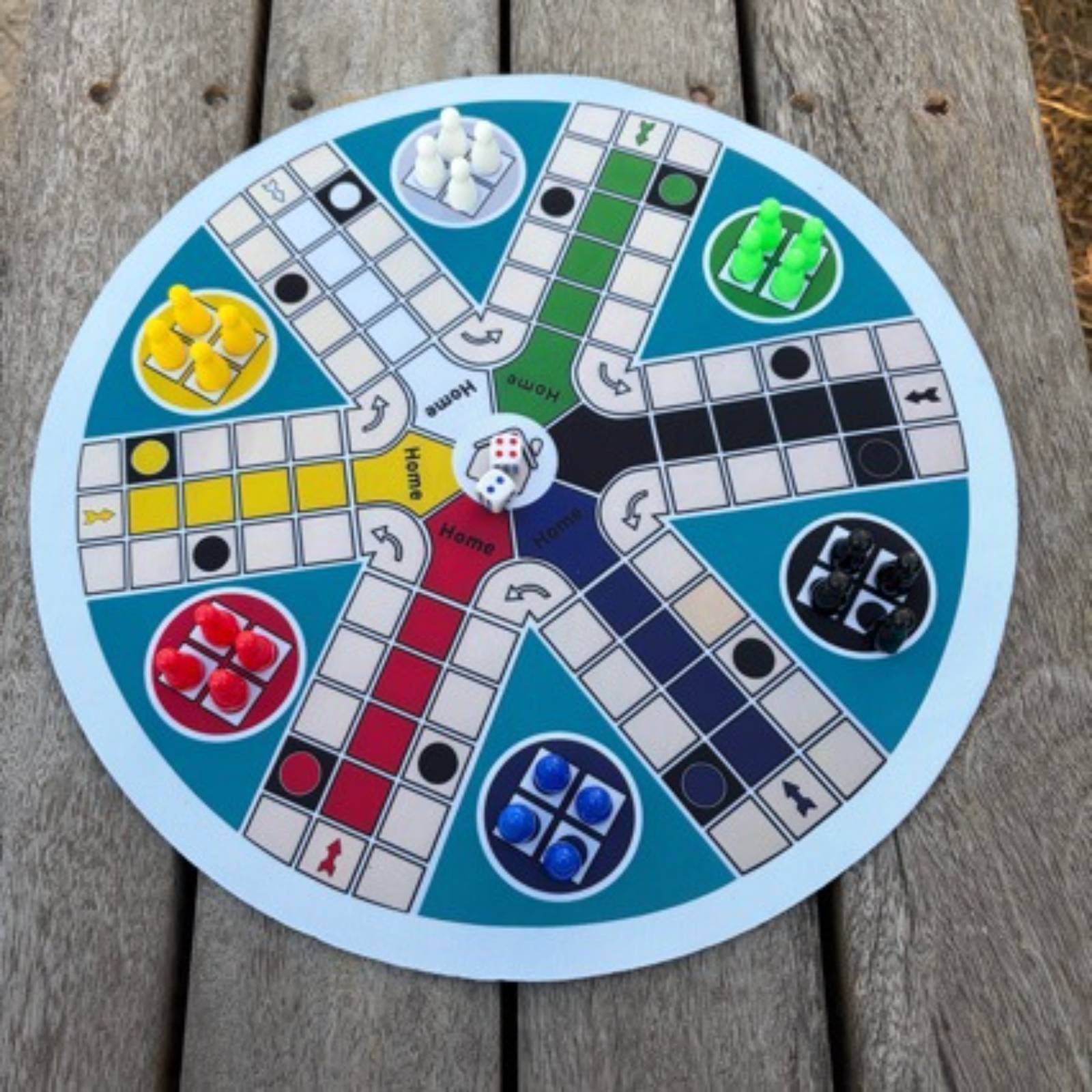 Ludo Game Set 6 Players Round  - Board Game Ludo 评论和价格
