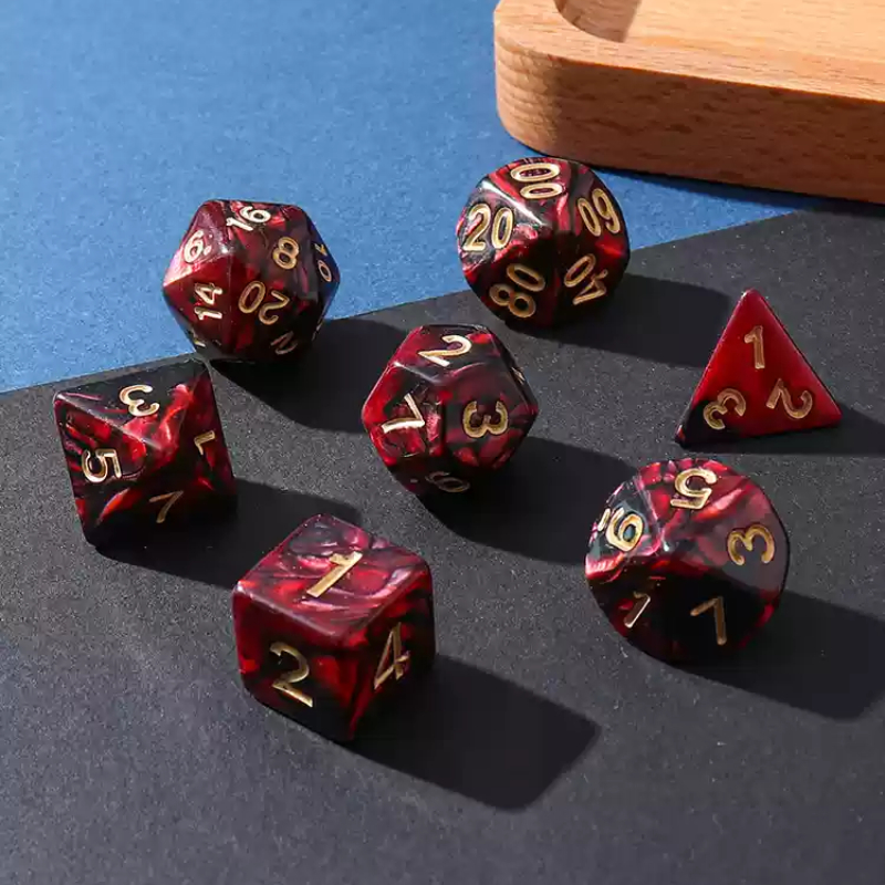 Polyhedral Dice Double-colors  - Board Game Ludo 评论和价格