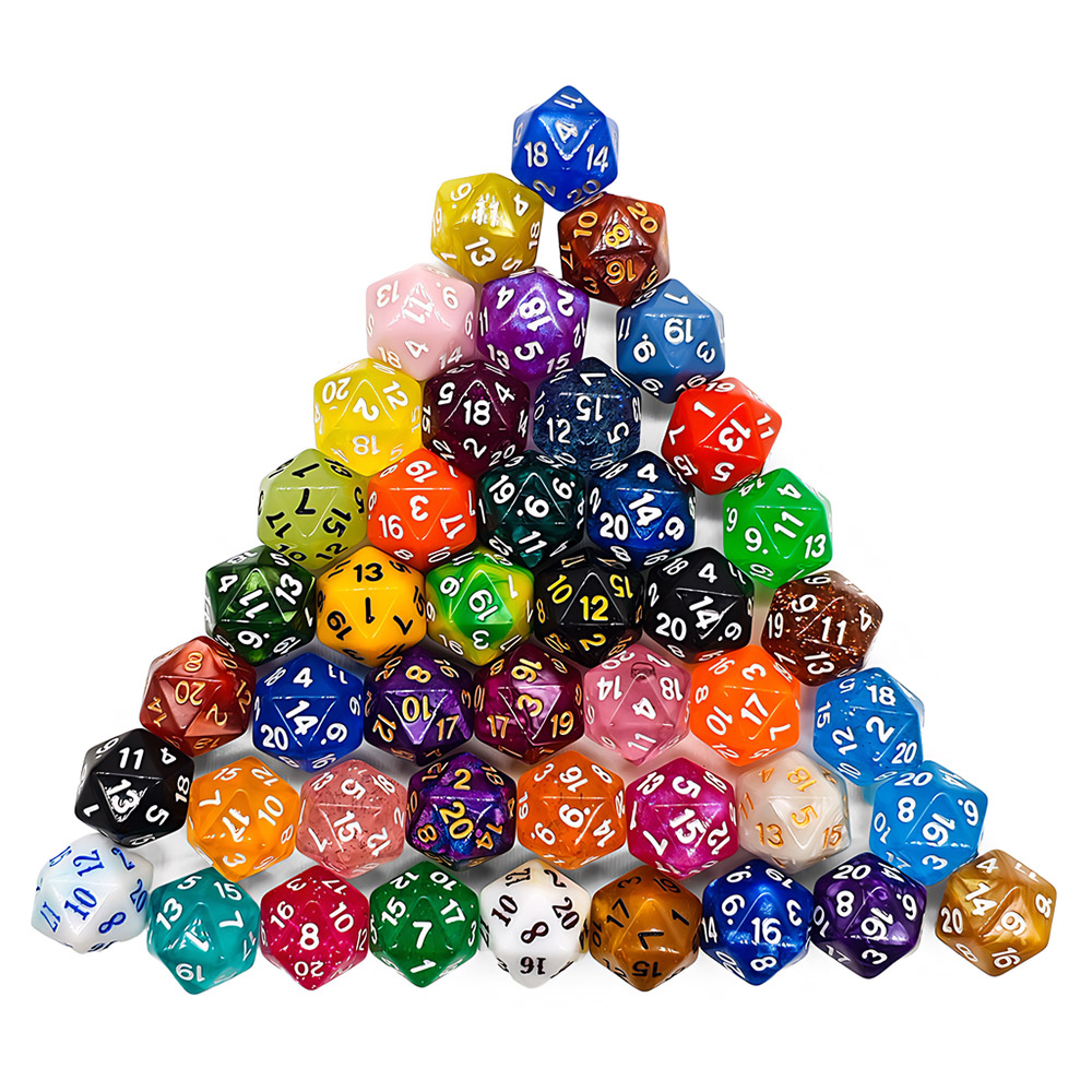 60Pcs Multi-Sided Dices Mixed  - Board Game Heat 评论和价格