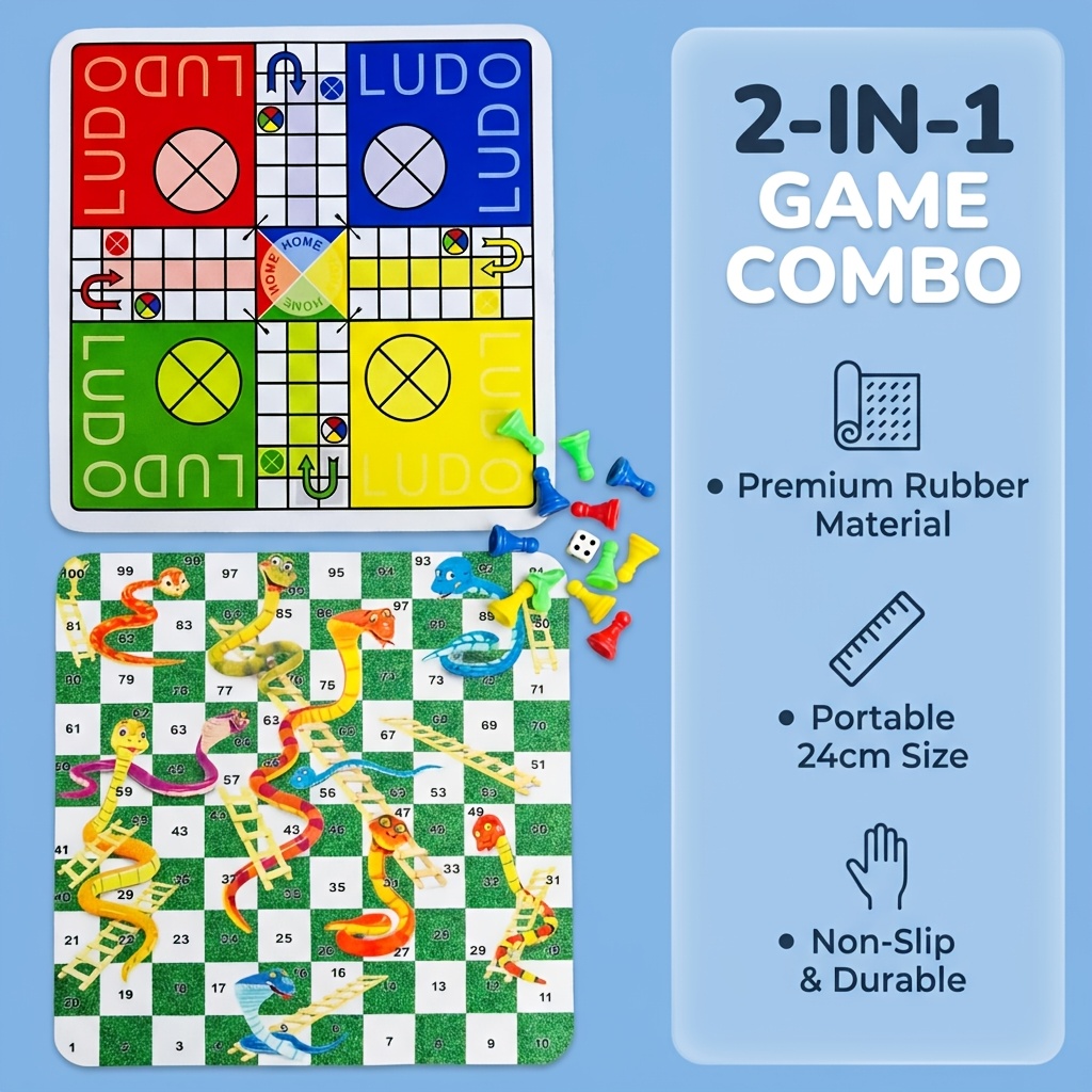 2 in 1  Ludo and Snake and Lad - Board Game Ludo 评论和价格