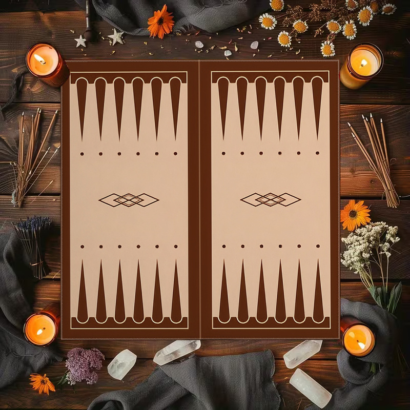 1pc Brown Backgammon Board Pri - Board Game Harvest 评论和价格