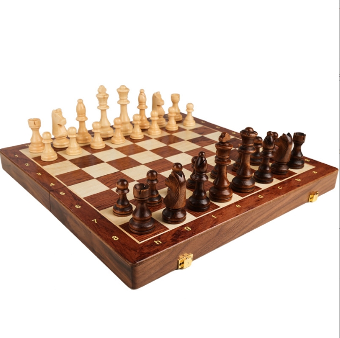 3 in 1 wooden chess foldable c - Board Game Logo 评论和价格