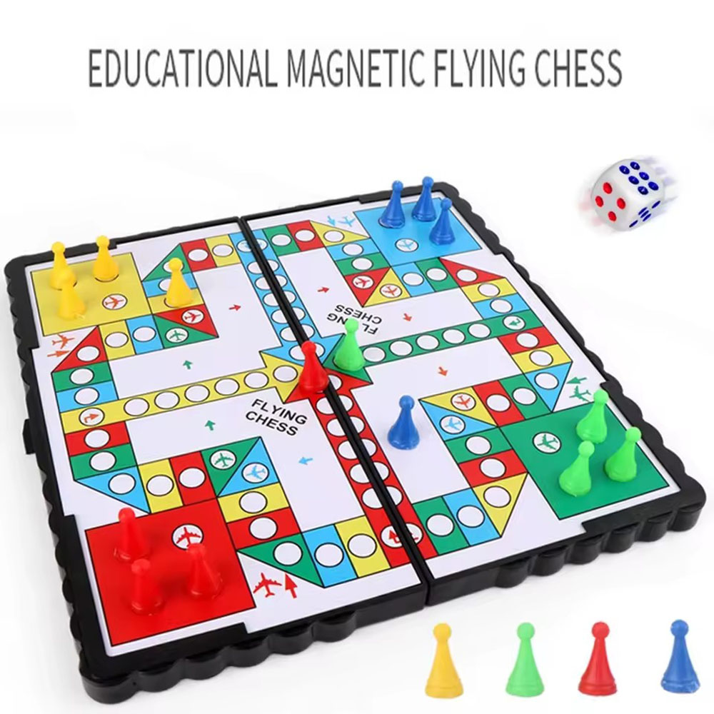 Foldable magnetic flying chess - Board Game Ludo 评论和价格