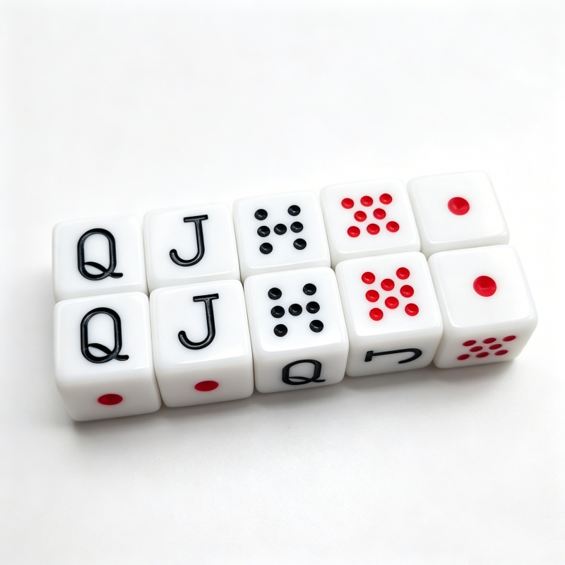 10Pcs/set 16mm Poker Dice Game - Board Game Ludo 评论和价格
