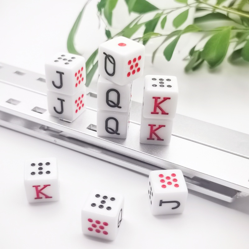 10Pcs/set 16mm Poker Dice Game - Board Game Ludo 评论和价格
