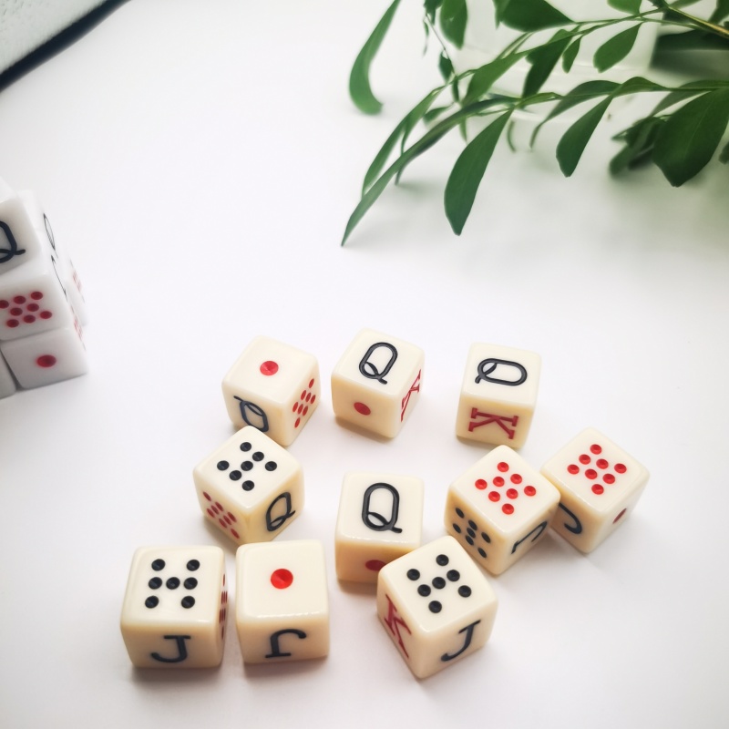 10Pcs/set 16mm Poker Dice Game - Board Game Ludo 评论和价格