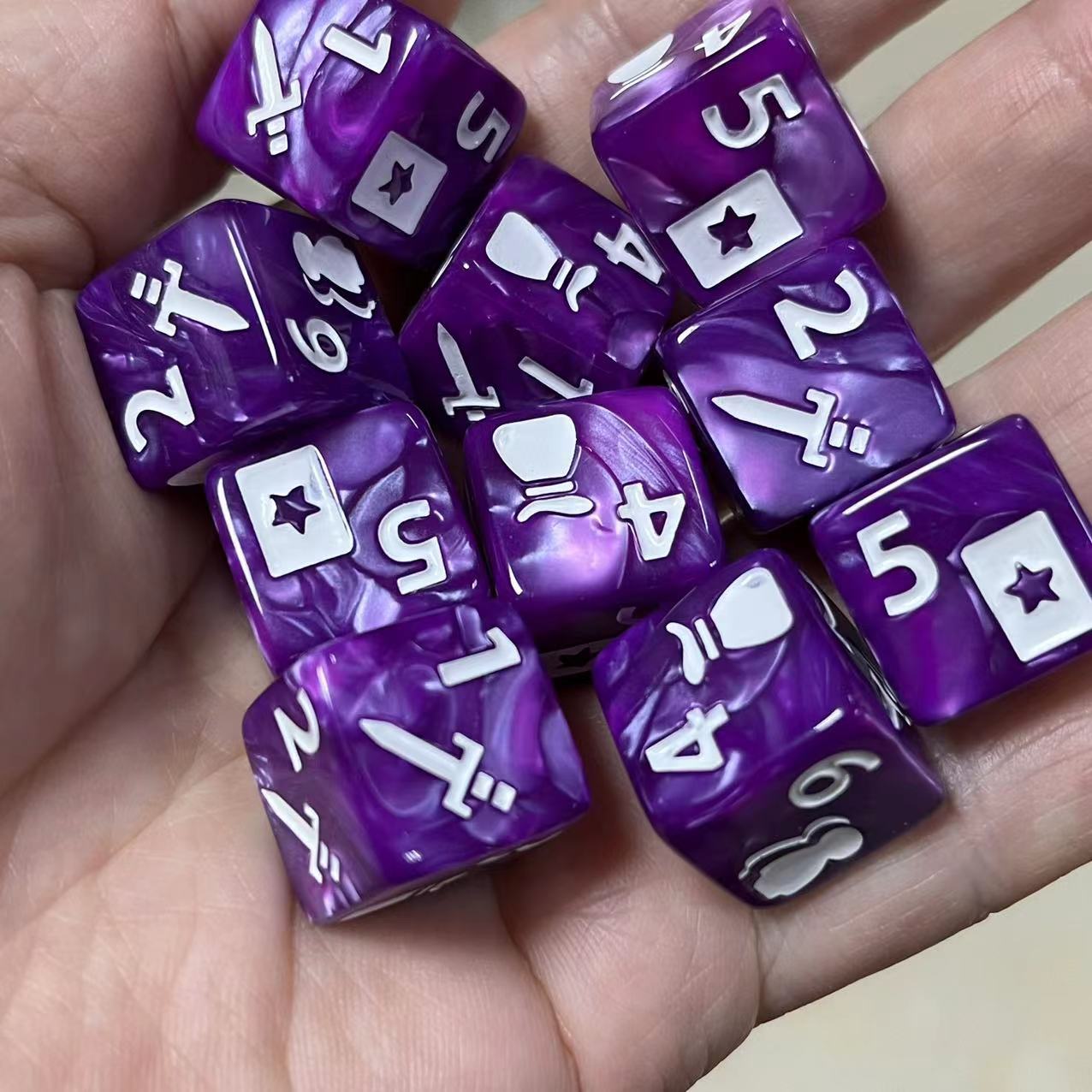 10 Pcs Set of New 16mm 6 Sided - Board Game Ludo 评论和价格