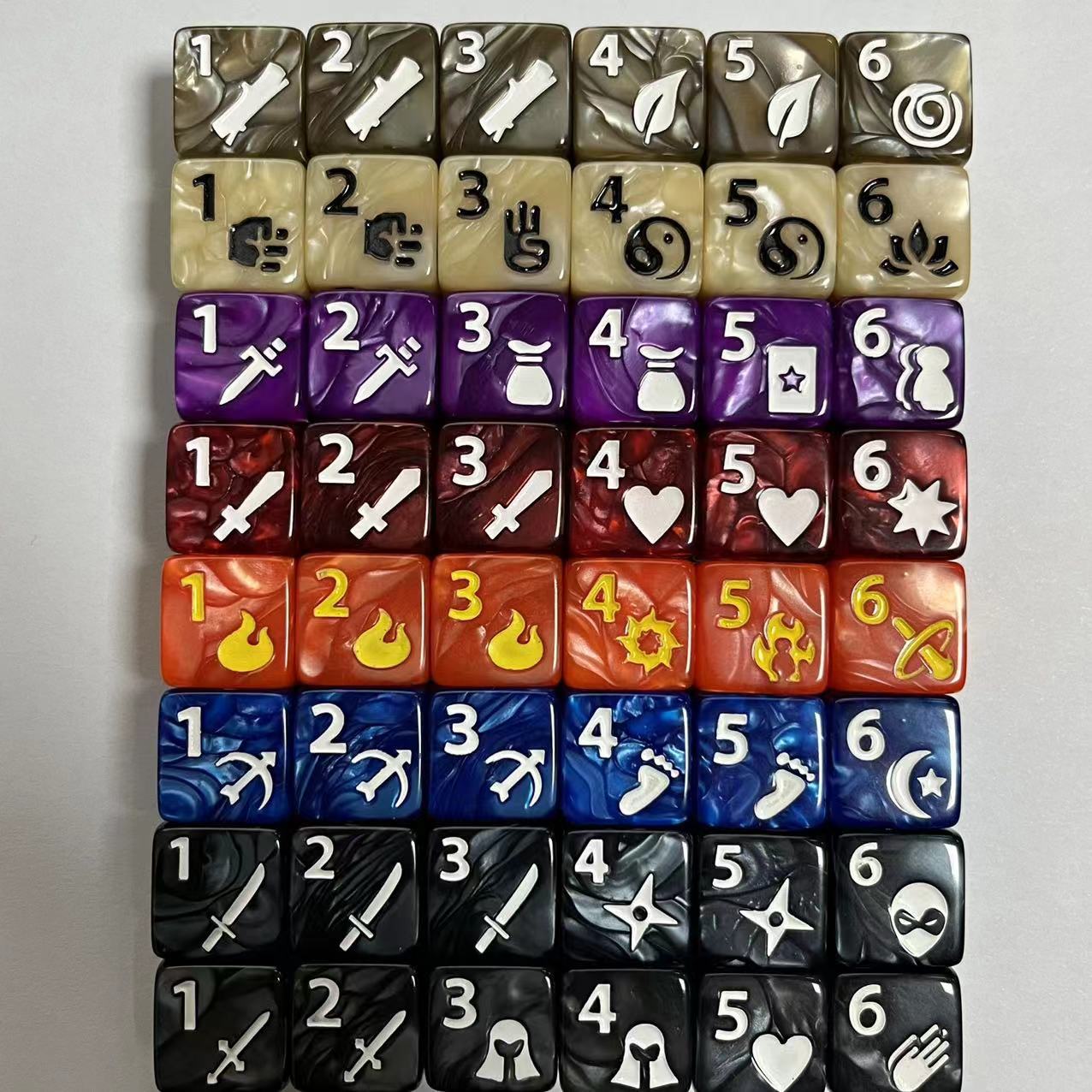 10 Pcs Set of New 16mm 6 Sided - Board Game Ludo 评论和价格