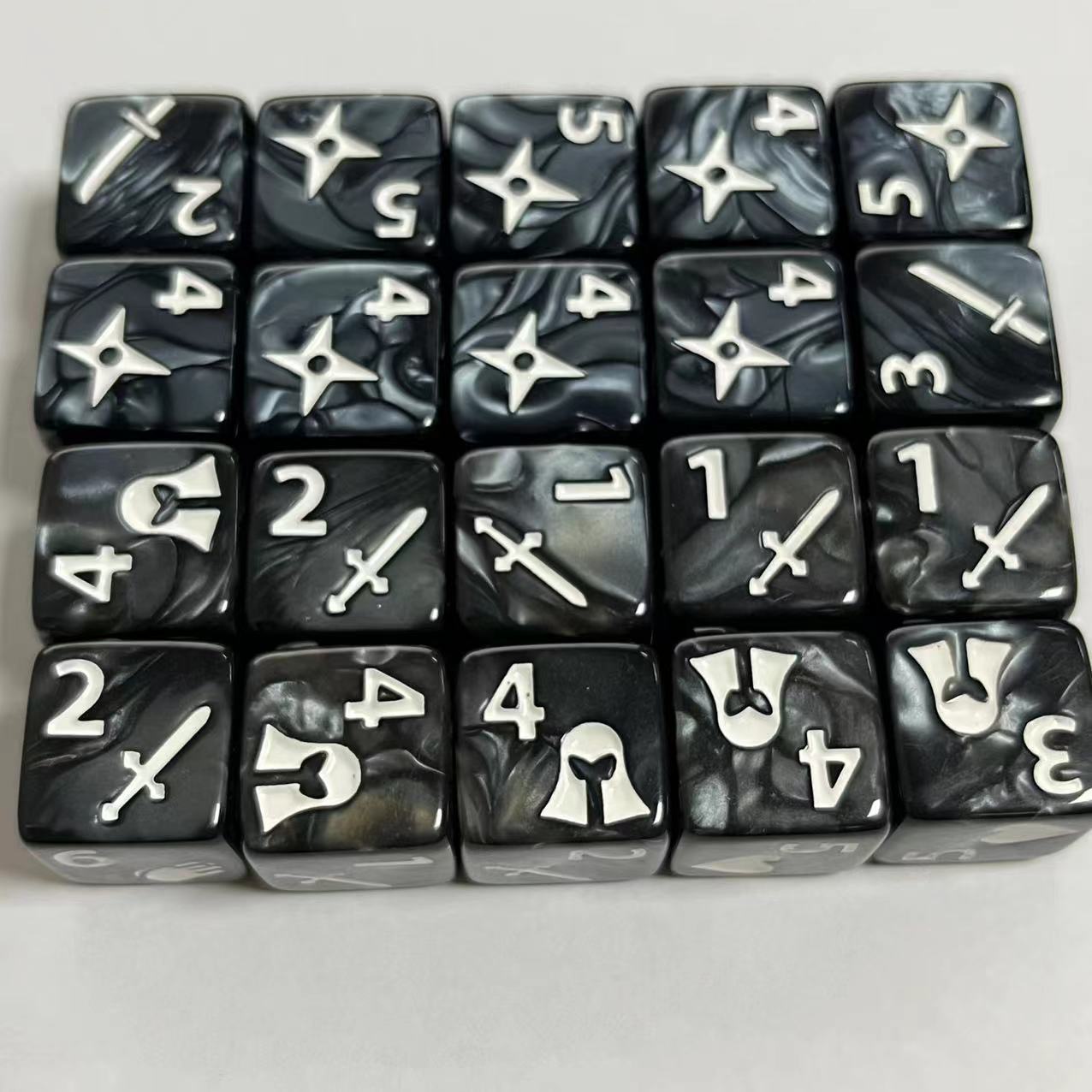 10 Pcs Set of New 16mm 6 Sided - Board Game Ludo 评论和价格